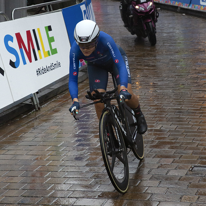 UCI 2019 Road World Championships - Elisa Longo Borghini rides down Duck Hill in Ripon during the Women’s Elite Time Trial