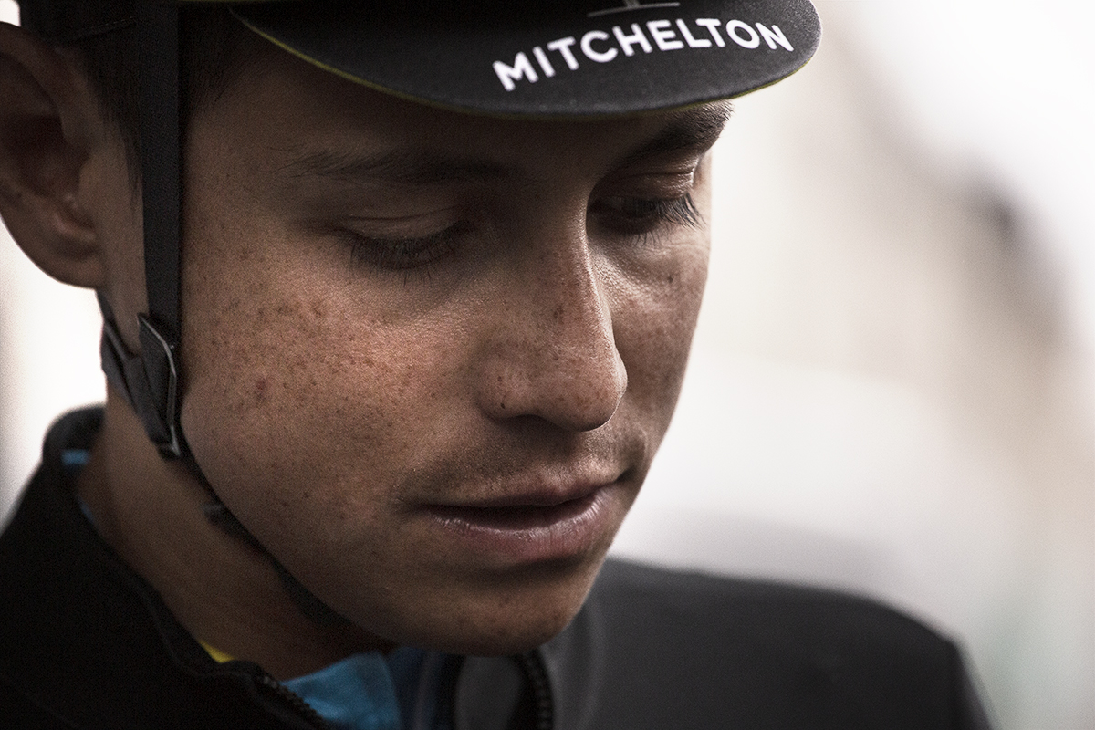 UCI 2019 Road World Championships - Esteban Chaves of Columbia wearing his trade team Mitchelton Scott cap prepares for the road race start in Leeds