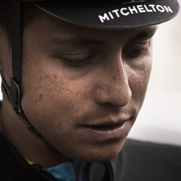 UCI 2019 Road World Championships - Esteban Chaves of Columbia wearing his trade team Mitchelton Scott cap prepares for the road race start in Leeds