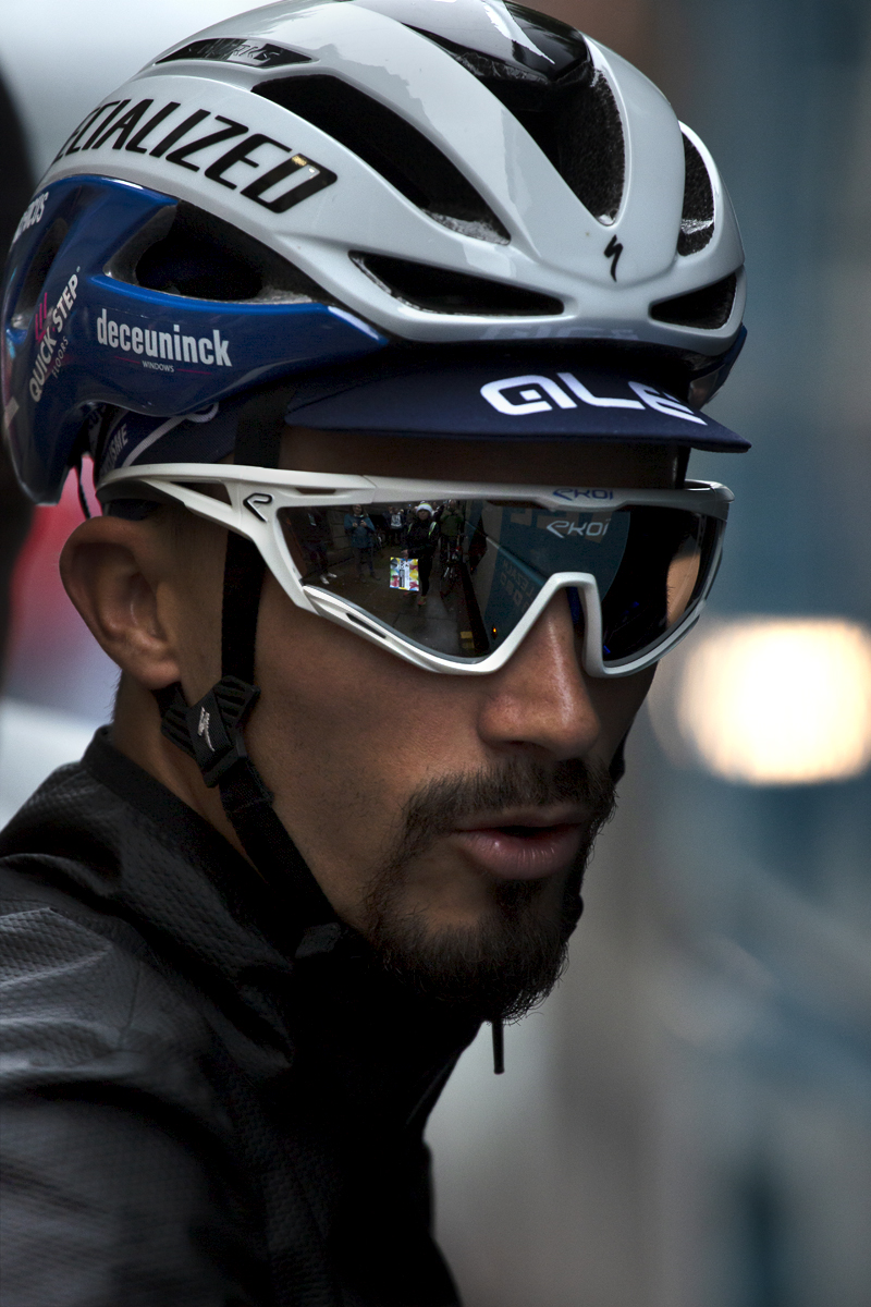 UCI 2019 Road World Championships - Julian Alaphilippe of France prepares for the start of the road race in Leeds