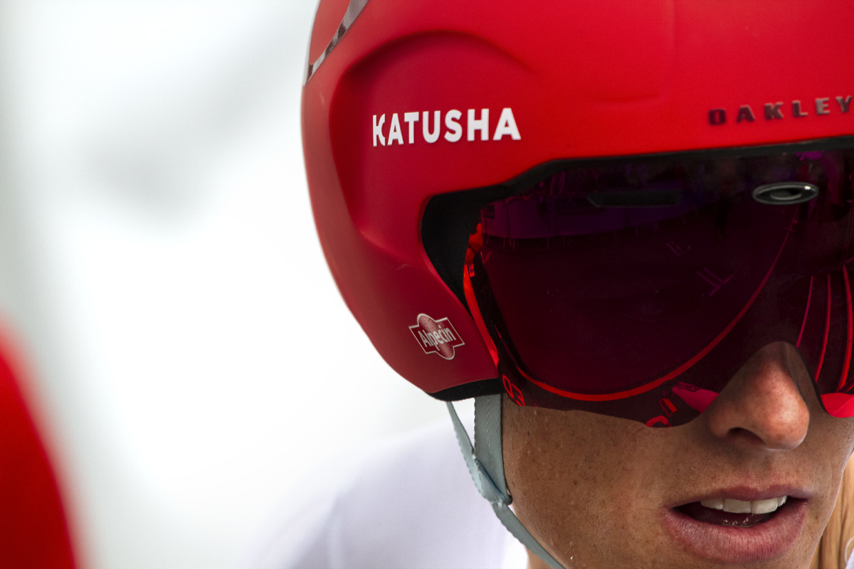 UCI 2019 Road World Championships  - Nils Politt of Germany in his red Katusha helmet before the start of the event