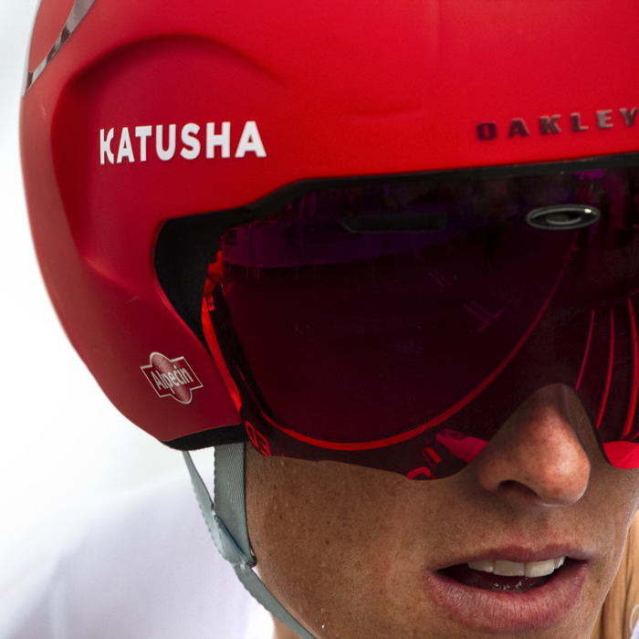 UCI 2019 Road World Championships  - Nils Politt of Germany in his red Katusha helmet before the start of the event