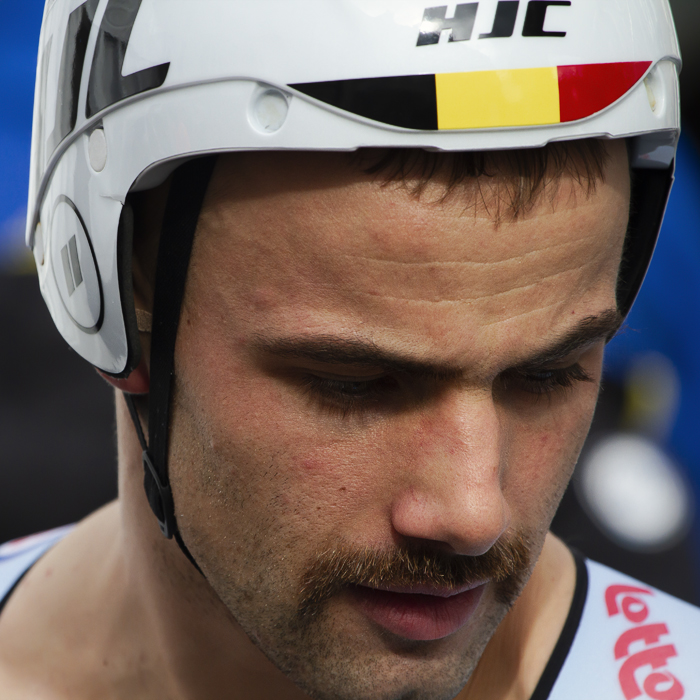 UCI 2019 Road World Championships - Victor Campenaerts of Belgium wears a time trial helmet without a visor