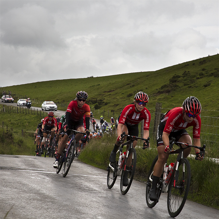 Women’s Tour 2019 - The Sunweb Team pass through the Welsh countryside in Bwlch-y-Sarnau