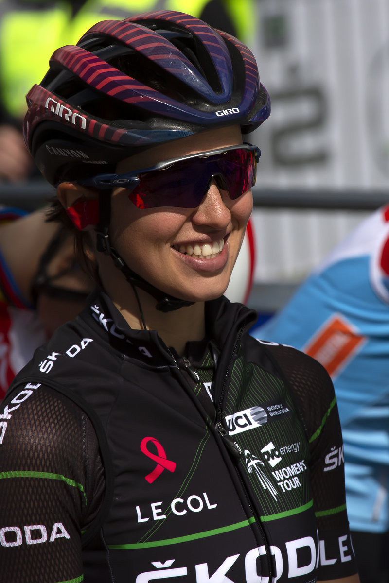 Women's Tour 2019  - Kasia Niewiadoma smiles at the start of the stage