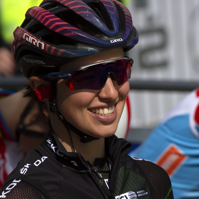 Women's Tour 2019  - Kasia Niewiadoma smiles at the start of the stage