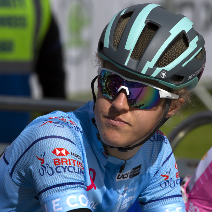 Women's Tour 2019 - Lizzy Banks wearing the Best British Rider jersey