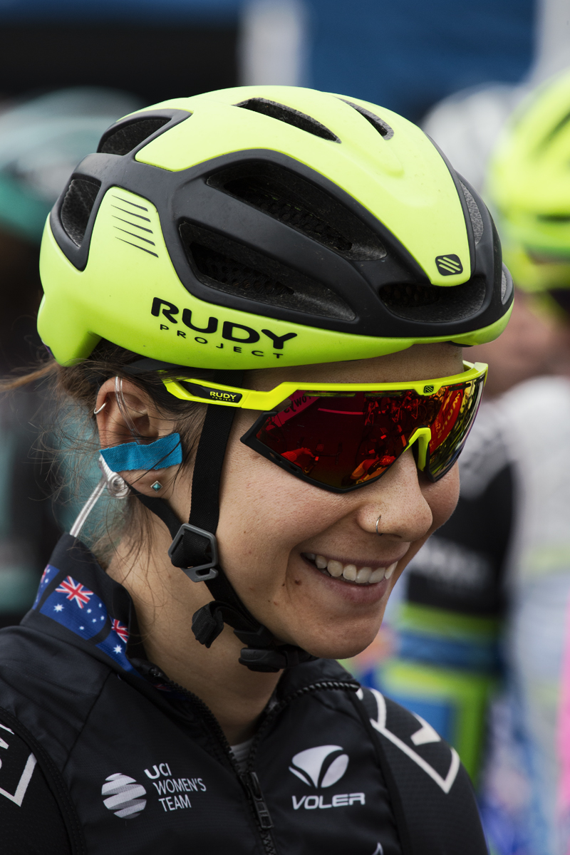 Women's Tour 2019 - Shannon Malseed  smiles on the start line at the beginning of the race