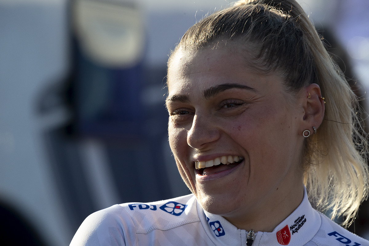 Women’s Tour 2021 - Clara Copponi of FDJ Nouvelle Aquitaine Futuroscope laughs