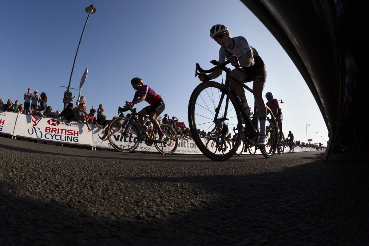 Women’s Tour 2021 - Riders sprint for the line in Felixstowe