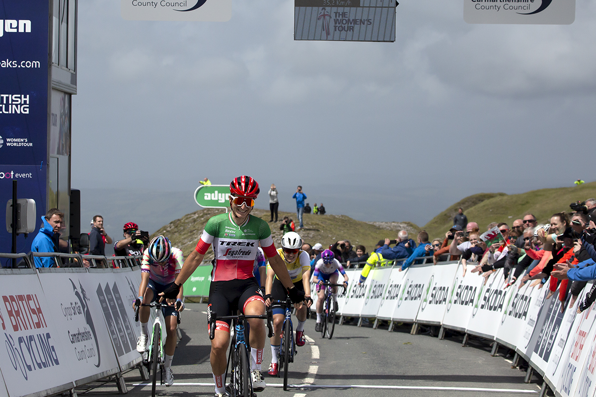 Women’s Tour 2022 - Elisa Longo Borghini of Trek-Segafredo celebrates as she wins the stage